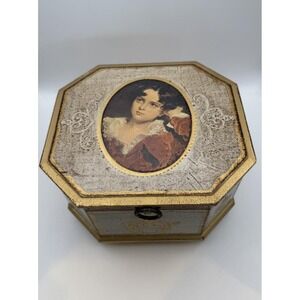 Vintage Florentine Style Musical Jewelry Box Master Lambton Gold Gilt Japan